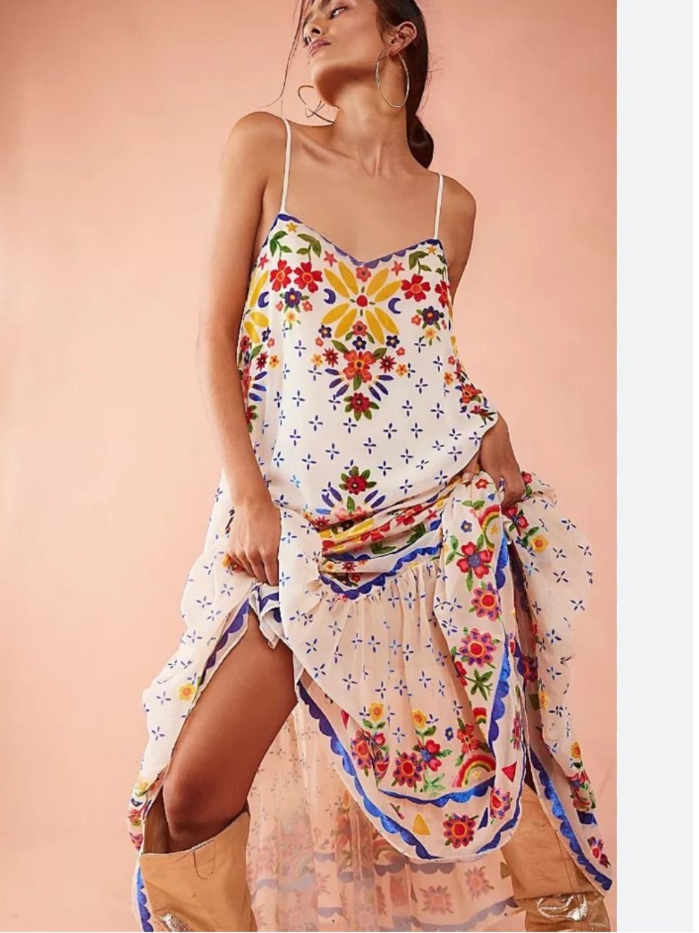 NWT Free People Forever Folklore Maxi Dress - Picture 3 of 9